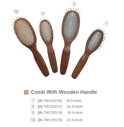 Comb With Wooden Handle