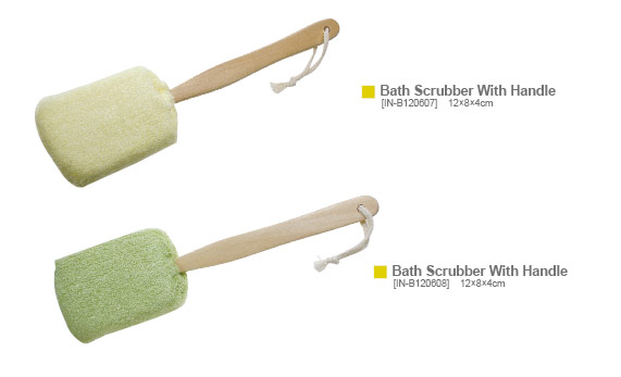 Bath Scrubber With Handle